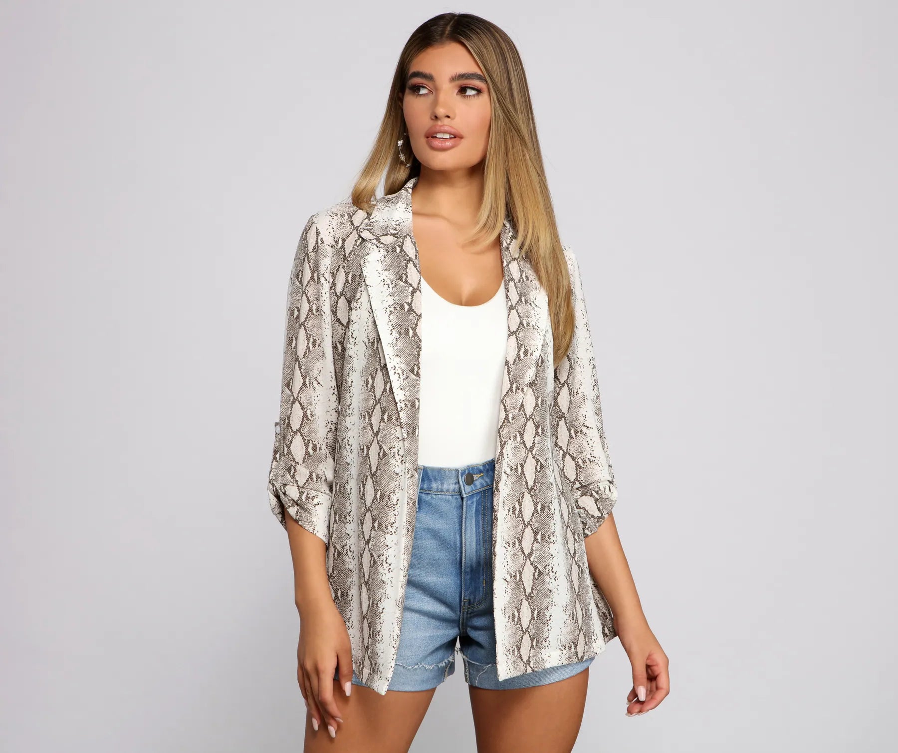 Personalized Clothing Snake Skin Mood Blazer