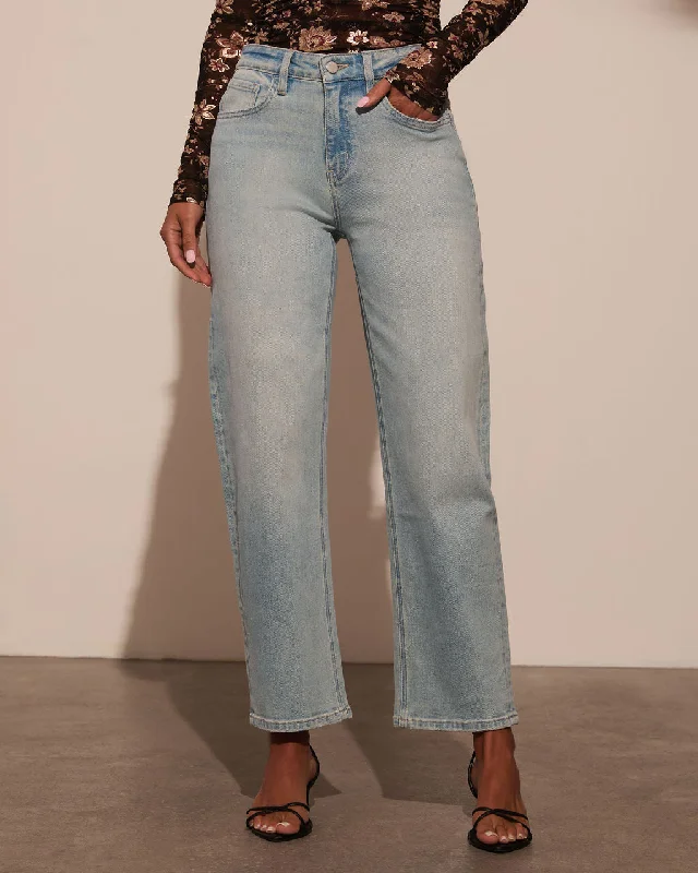Girl Style Damson High Rise Barrel Jeans