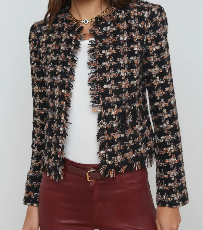Retro Fashion L'AGENCE angelina tweed jacket