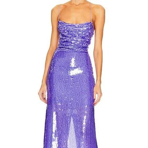 Sports And Leisure KittenAlarm - Althea Sleeveless Drape Neck Backless with Lace Up Maxi Dress