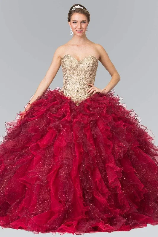 Unique Design Elizabeth K - GL2211 Beads Embellished Embroidery Ballgown