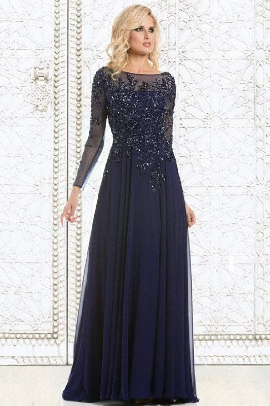 Outdoor Trend Feriani Couture - 26145 Dazzling Long Sleeve Evening Gown