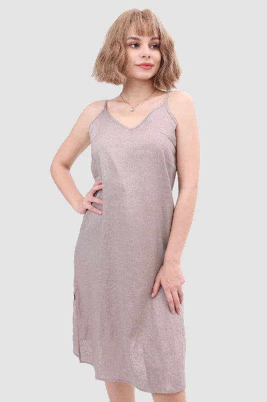 Fashionable And Versatile Daisy Linen Slip Dress