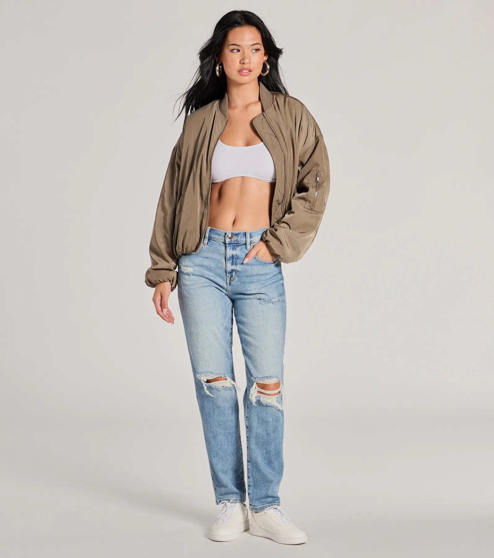 Playful Style Rocky High-Rise Destructed Boyfriend Jeans