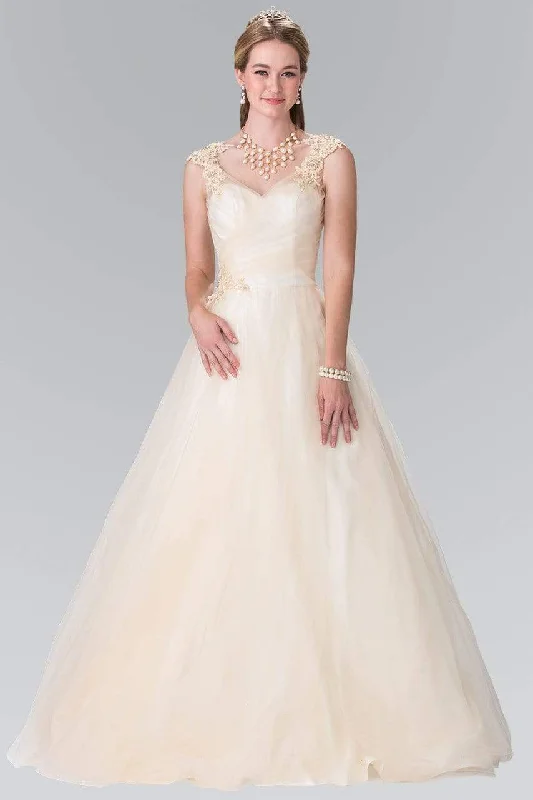Fashion Must-have Elizabeth K Bridal - GL2202 Embroidered Ruched Bridal Dress