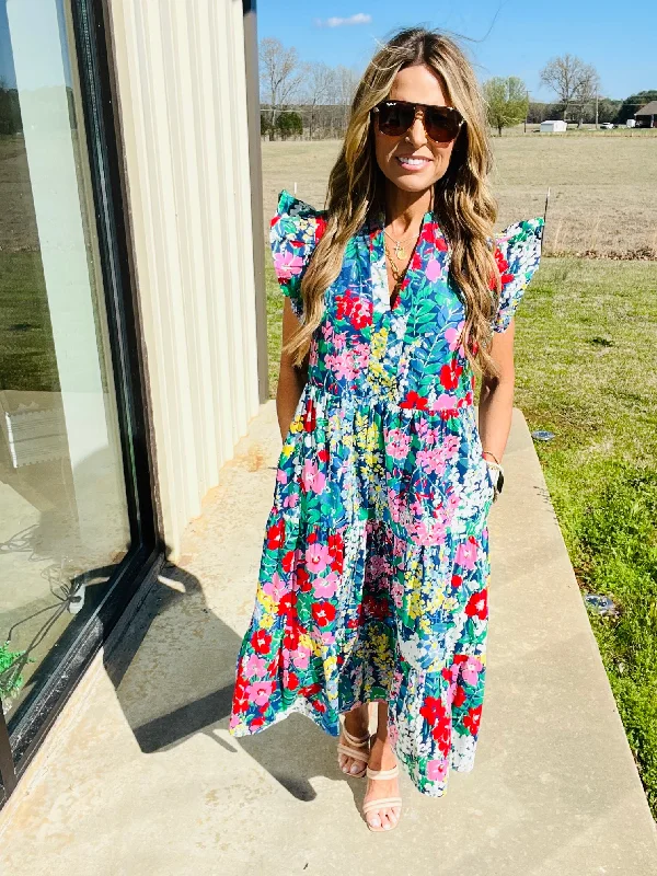 Classic And Versatile LOOKING FOR YOU DRESS- NAVY