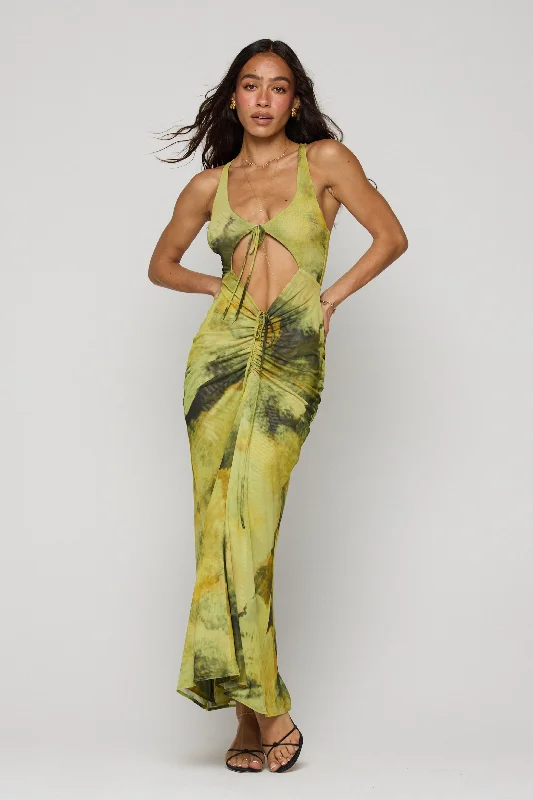 Classic Retro Ivy Dress in Moonshadow