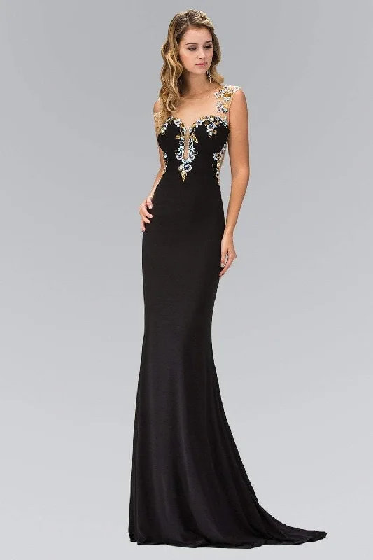 Boutique Recommendation Elizabeth K - GL1402 Illusion Scoop Neckline with Sheer Back Jersey Gown Boutique Recommendation Elizabeth K - GL1402 Illusion Scoop Neckline with Sheer Back Jersey Gown