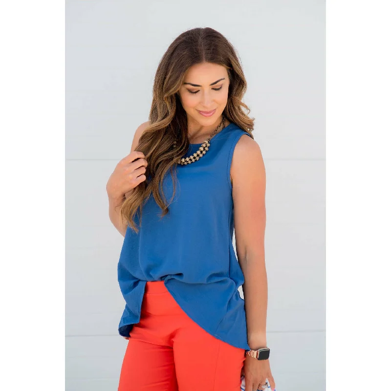 Simple Style Lightweight Blouse Tank