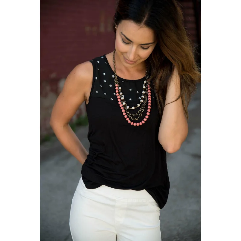 Unique Design Polka Dot Top Tank