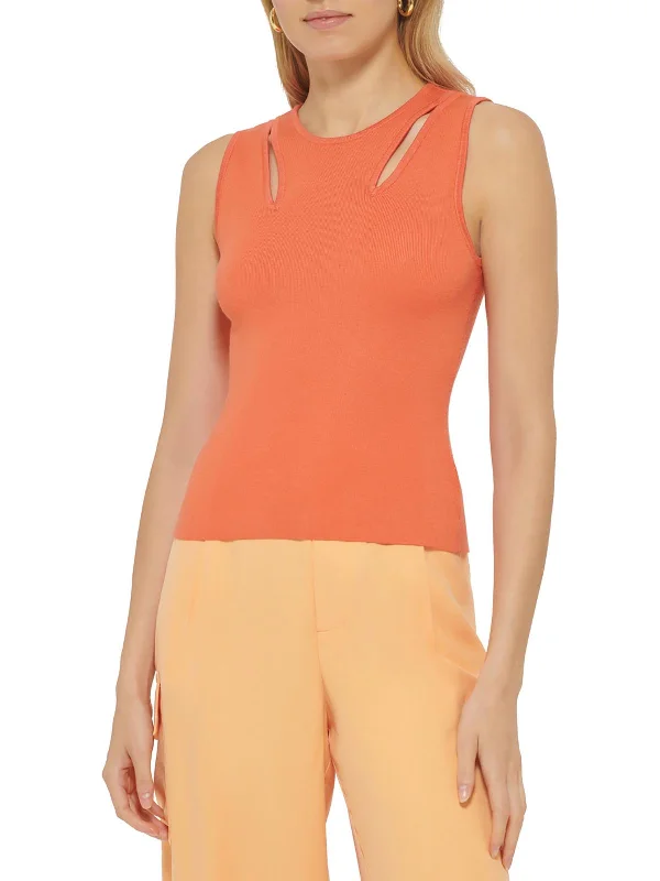 Urban Style Womens Cut-Out Layering Tank Top Sweater