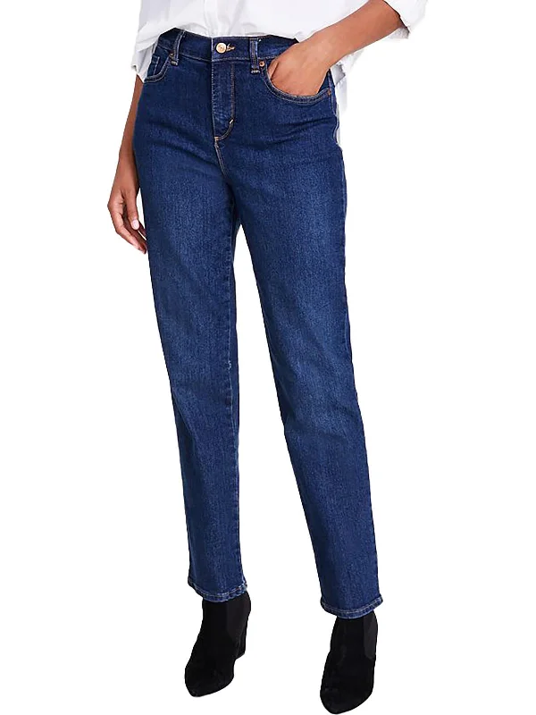 Romantic And Fresh Amanda Womens Classic Rise Stretch Tapered Leg Jeans