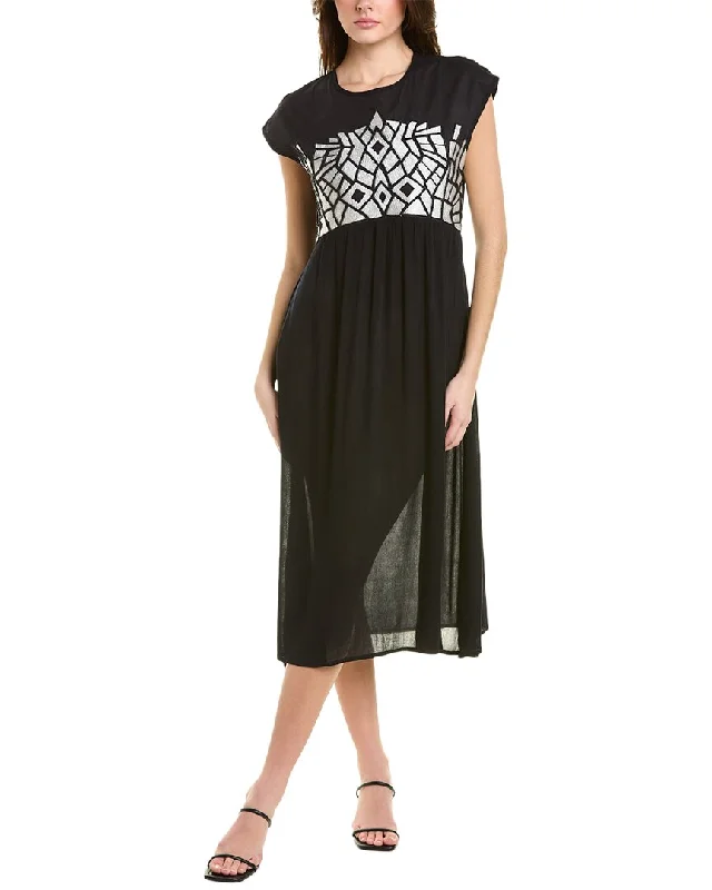 Thin Design -bl^nk- Embellished Midi Dress