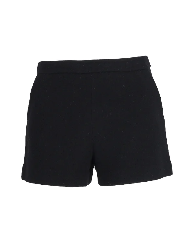 Exquisite Fabrics Boutique Moschino Mini Shorts in Black Wool