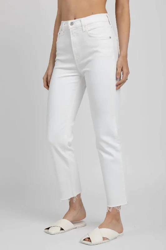 British Fashion Daphne Crop Pants In Lucent