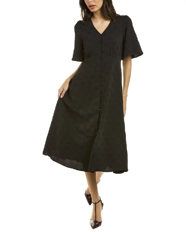 Slim Fit Gracia Jacquard Shirtdress