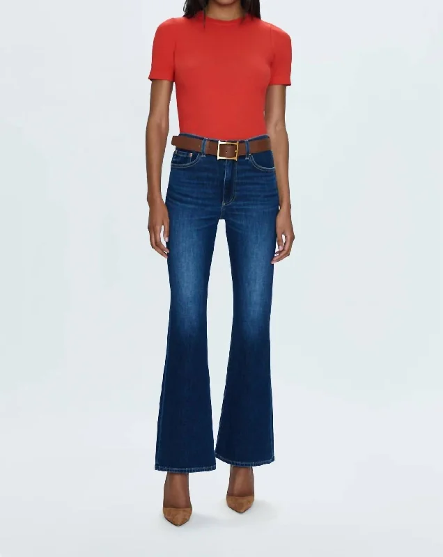 Relaxed And Casual Haven Bootcut Denim Jeans In Greenwich