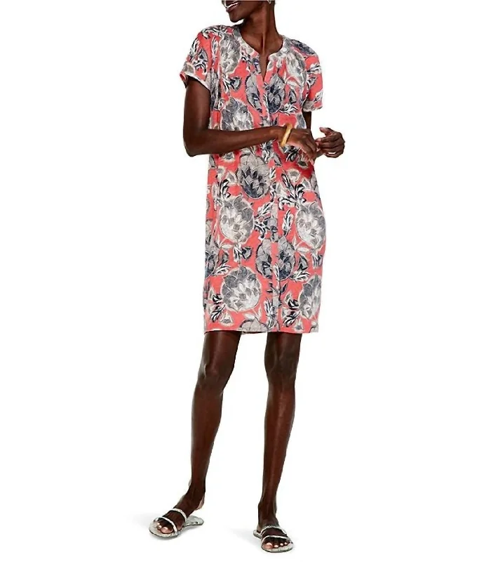 Casual Style Island Petals Dress in Multi