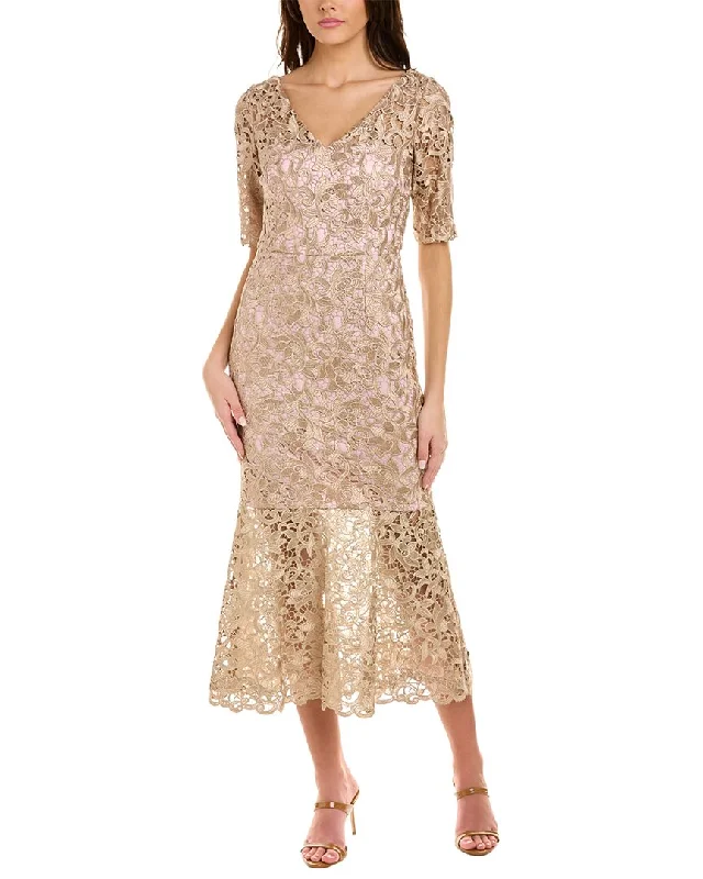 Fashionable Items JS Collections Mary Flounce Skirt Midi Dress