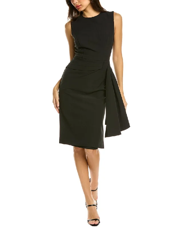 Comfortable Design Kay Unger Raven Midi Dress