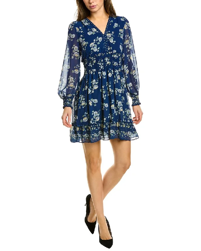 Trendy And Casual Max Studio Smocked Mini Dress