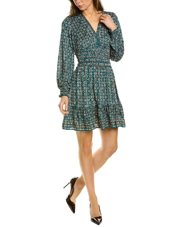 Avant-garde Design Max Studio Smocked Waist Mini Dress