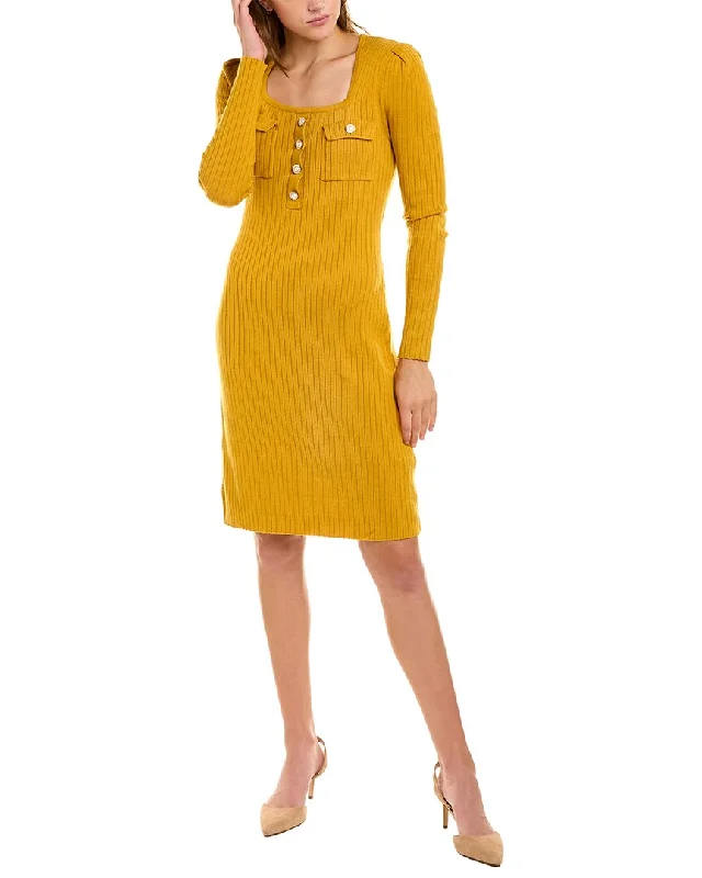 Simple Solid Color Nanette by Nanette Lepore Leah Sweaterdress