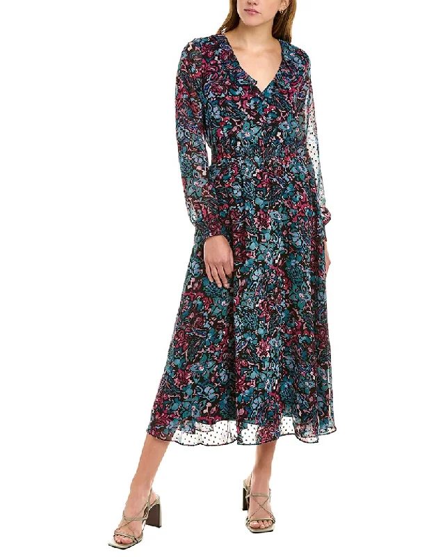 Designer Style Nanette by Nanette Lepore Swiss Dot Maxi Dress