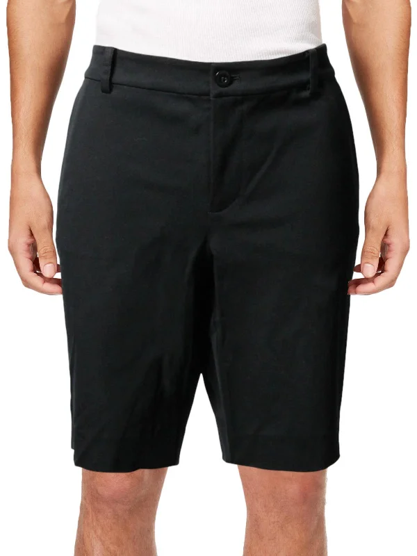 Autumn Selection Petites Womens Twill Faux Pocket Shorts