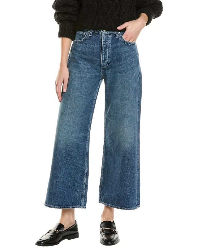 Classic Series rag & bone Andi Corso High-Rise Wide Leg Jean