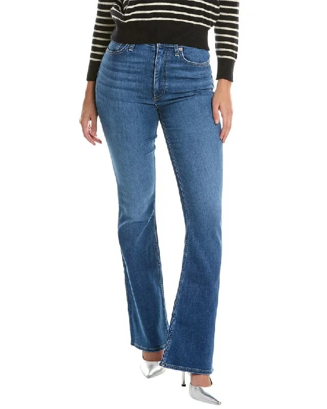 British Style rag & bone Casey Selina High-Rise Flare Jean