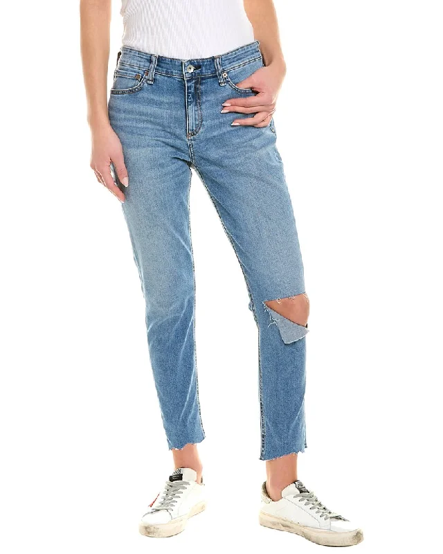 Fresh And Natural rag & bone Cate Mid-Rise Ankle Peony Skinny Leg Jean