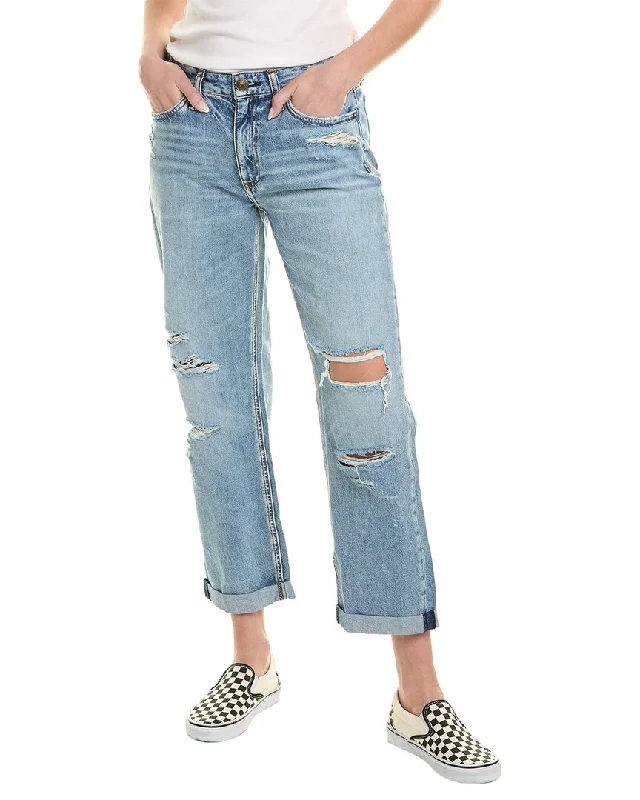 Simple Style rag & bone Dre Low-Rise Indigo Baggy Boyfriend Jean