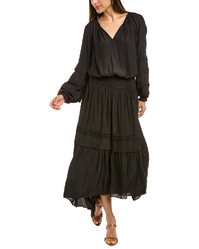 Simple Solid Color Ramy Brook Tropez Maxi Dress