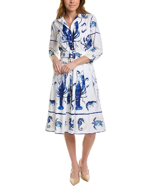 High-end Fabrics Samantha Sung Audrey 1 Shirtdress