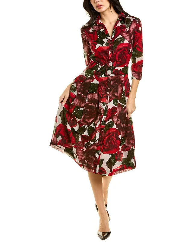 Casual Street Samantha Sung Audrey 3 Silk Shirtdress