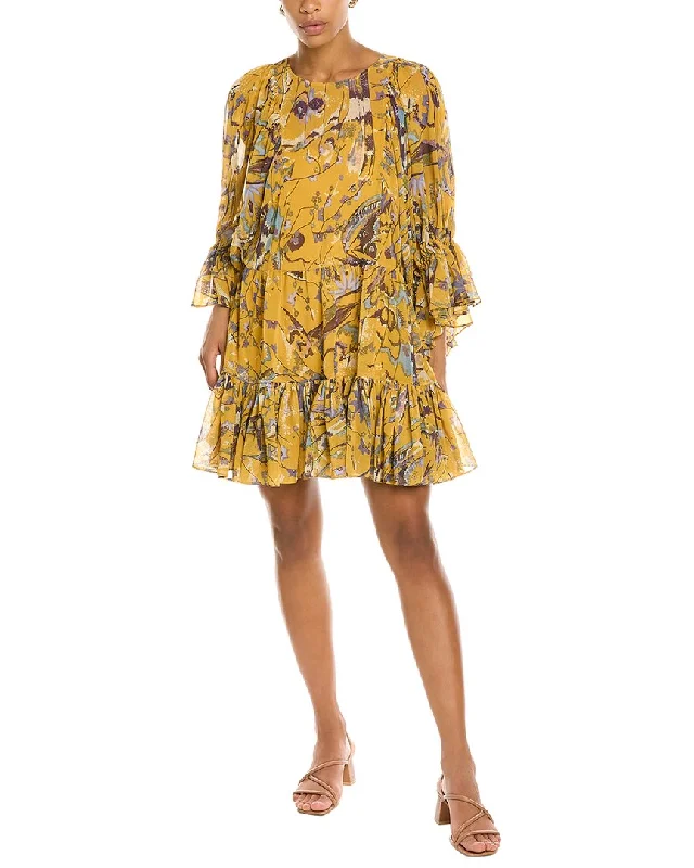 Ethnic Style Ted Baker Tiered Mini Dress