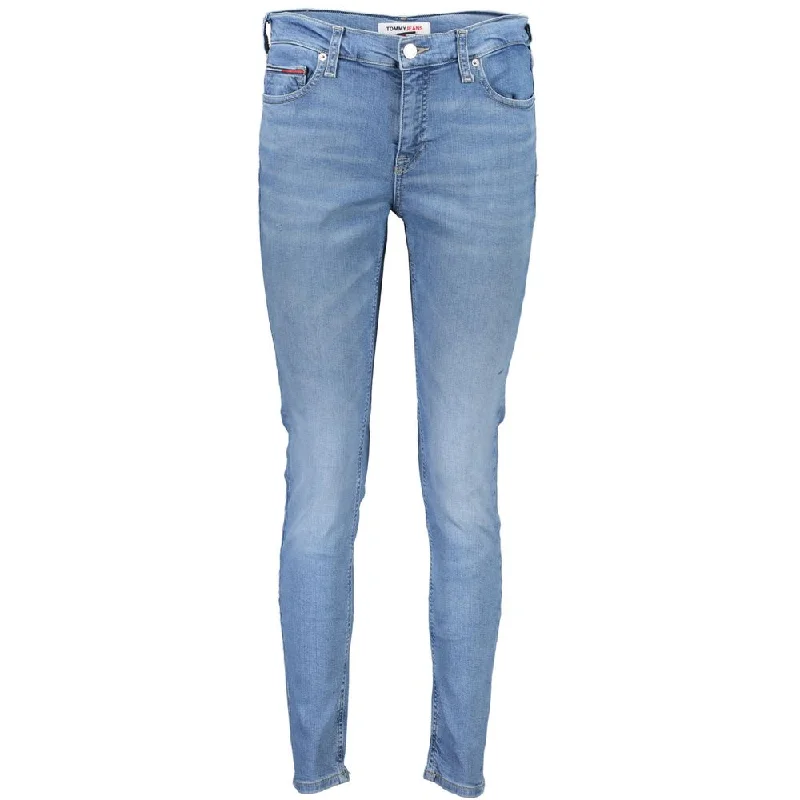 Elegant And Casual Tommy Hilfiger blue Cotton Jeans & Women's Pant