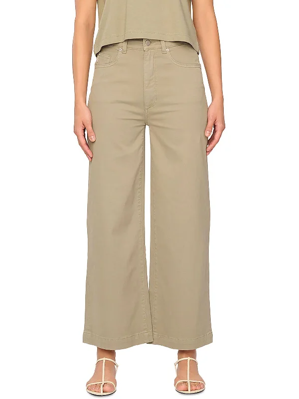 Advanced Customization Womens High Rise Knit Wide Leg Pants