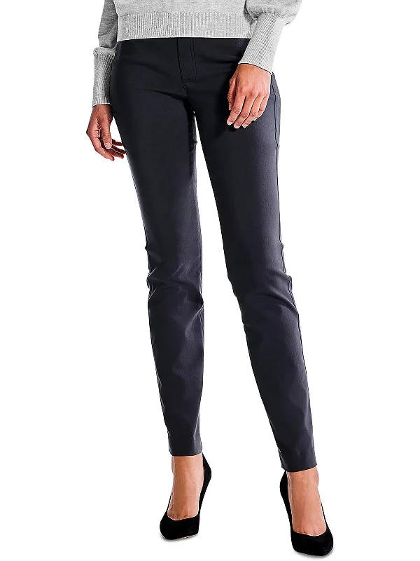 Noble And Elegant Womens High Rise Viscose Straight Leg Pants