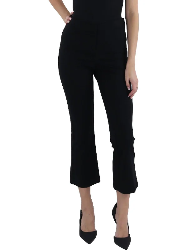 Unique Design Womens Mid Rise Stretch Ankle Pants