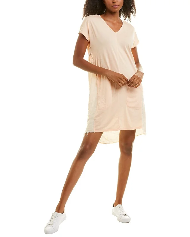 Elegant Temperament XCVI Glennon V-Neck Linen Panel Dress
